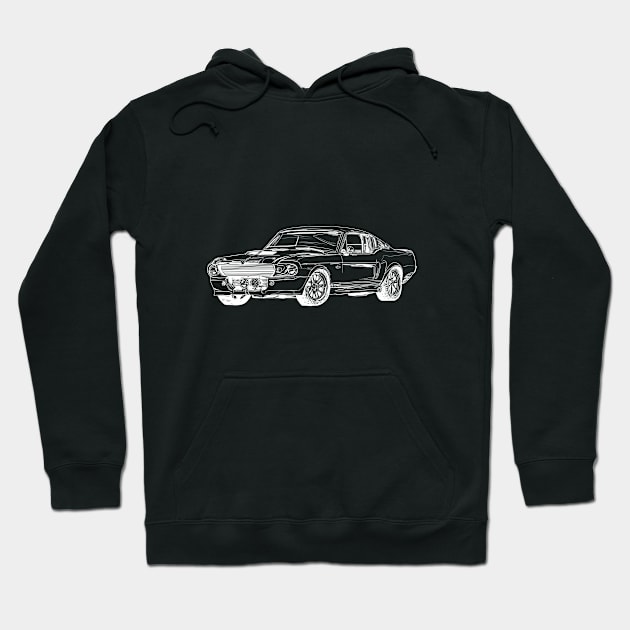 American Classic Muscle Cars Hoodie by Hot-Mess-Zone